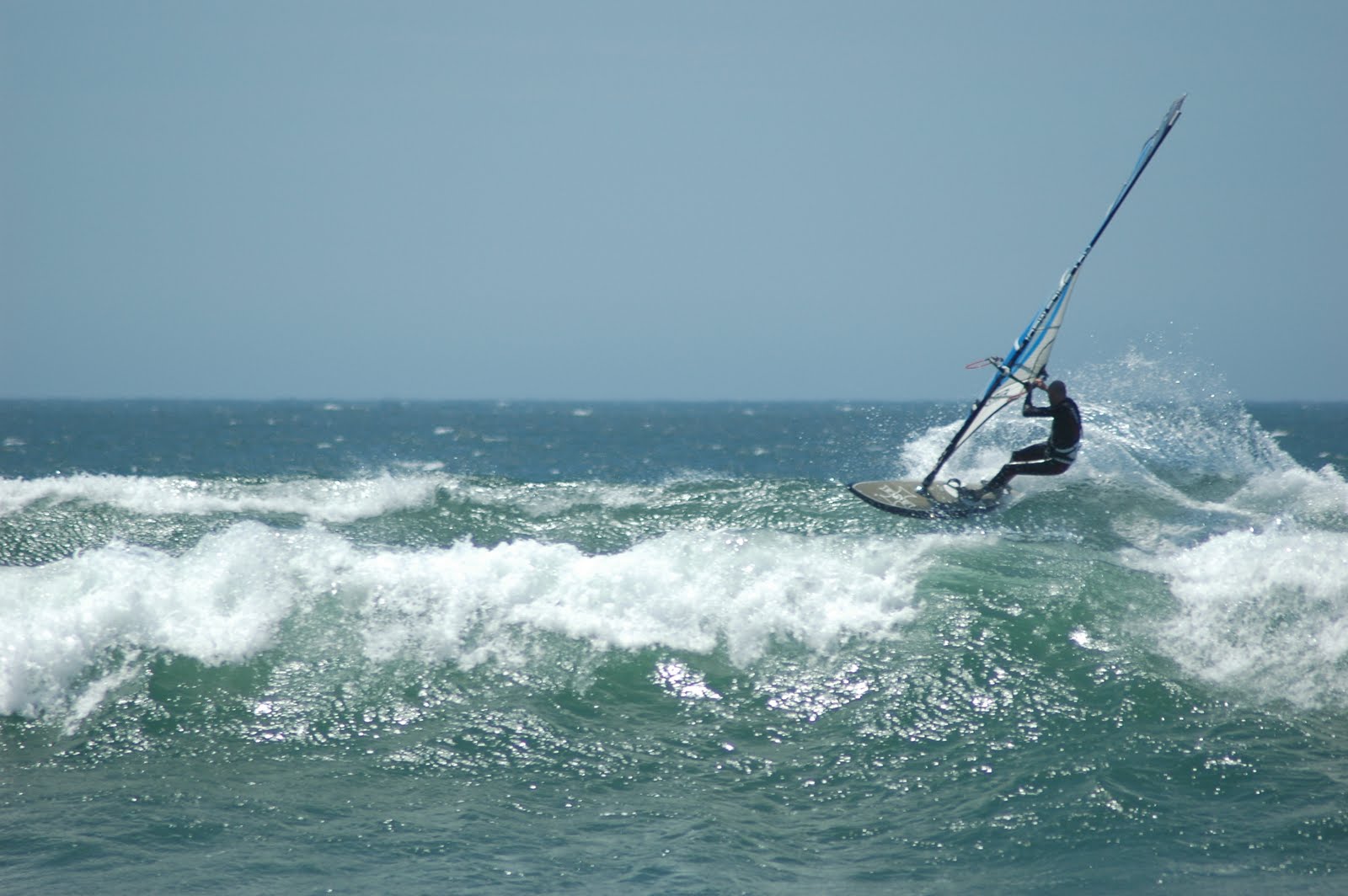 Hot Trips Fun surfing with a sail