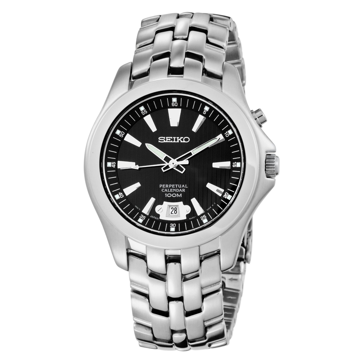 Seiko Men s SNQ101 Perpetual Calendar Solid Stainless Steel Case And Seiko Men s SNQ101 Perpetual Calendar Solid Stainless Steel Case And