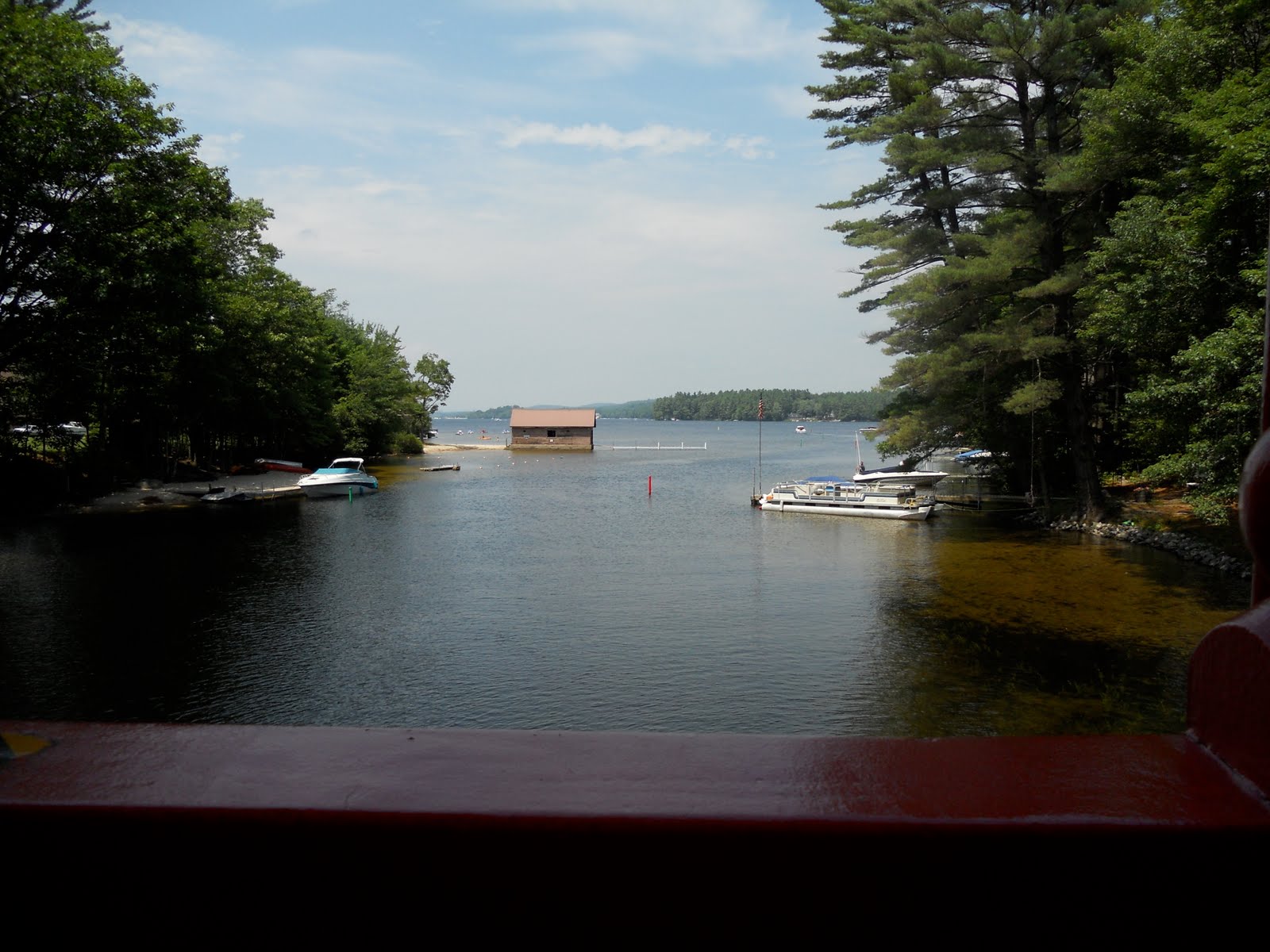 Connecticut Gypsies Paddle Boat on Long Pond Maine