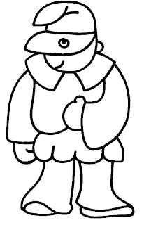 pulcinella maschera da colorare