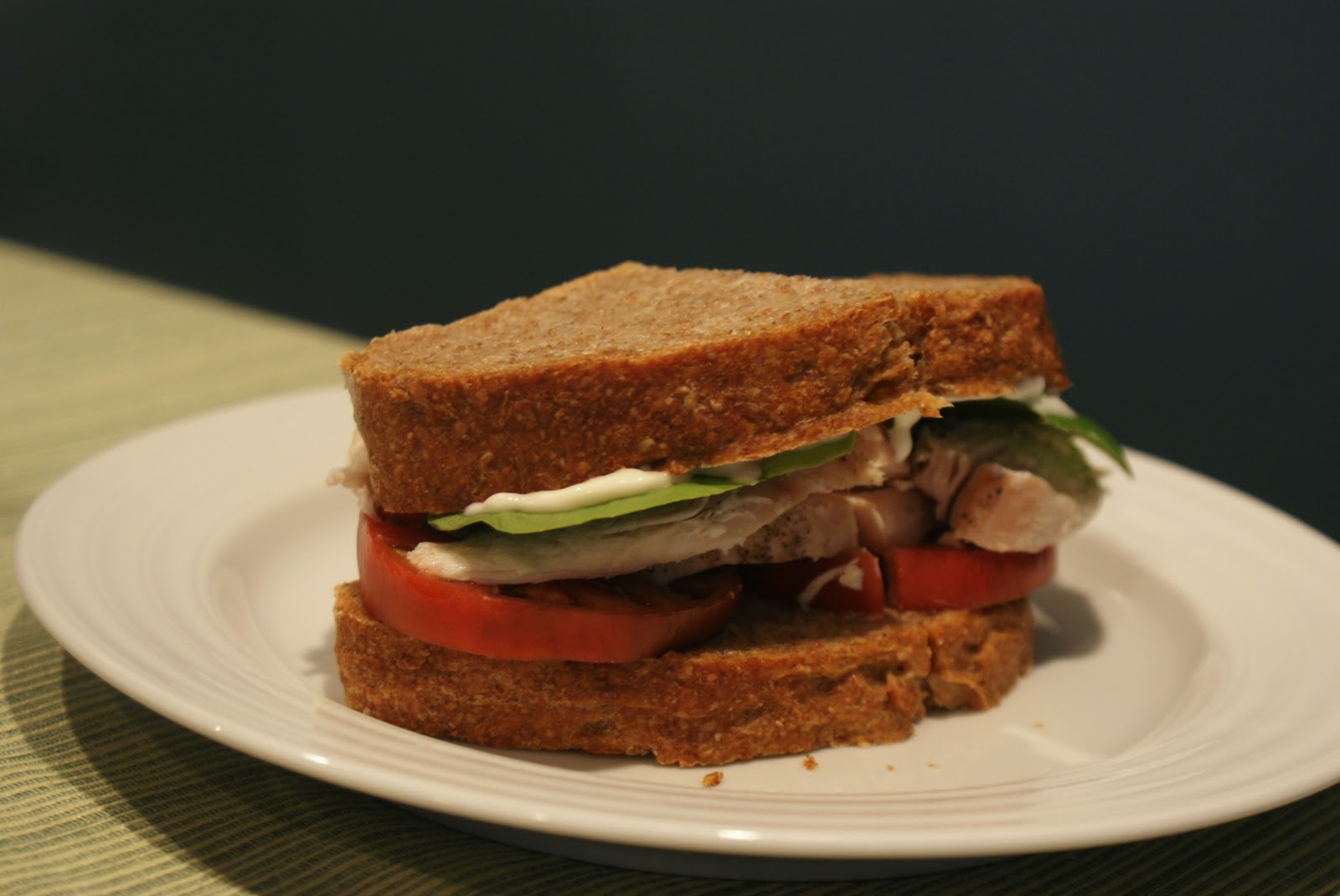 Piccante Dolce Unprocessed Homemade Roast Turkey Sandwich