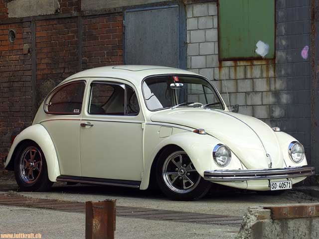 Fusca na foto Fusca Bege