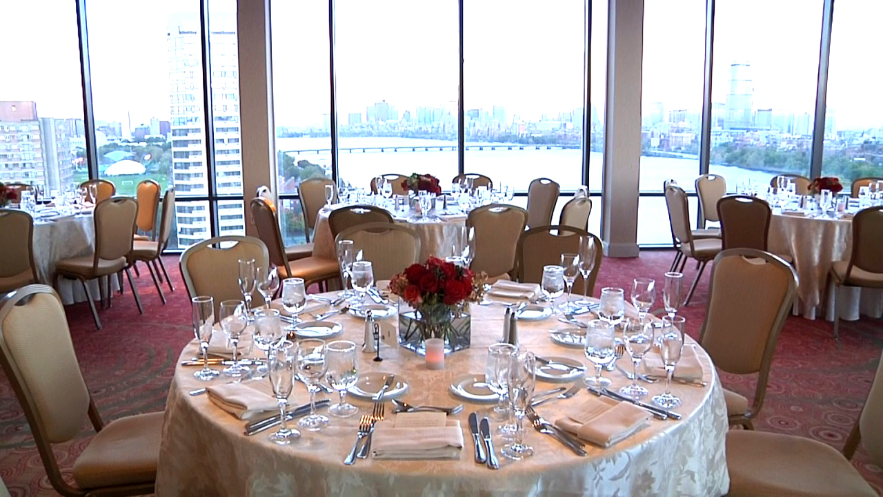 True Focus Films Hyatt Regency Cambridge Wedding Videographer I Love These Mini Street Lantern Style Table Number Holders