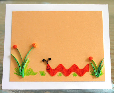Rick Rack Quilled Card Tutorial Rick Rack Quilled Card Tutorial