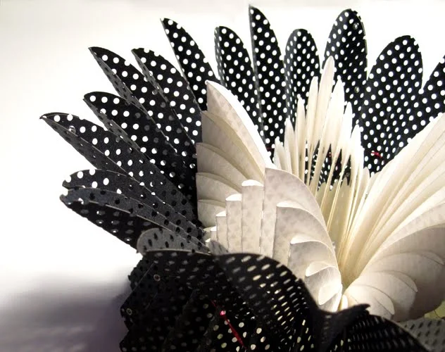 black and white perforated paper jewelry