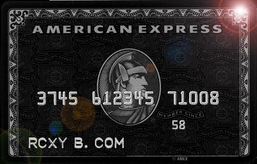 charge it to my black amex