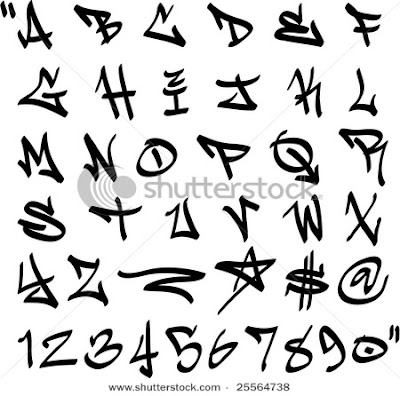 Tattoo Animal 2012 Graphic Vector Graffiti Alphabetletter Numbers9
