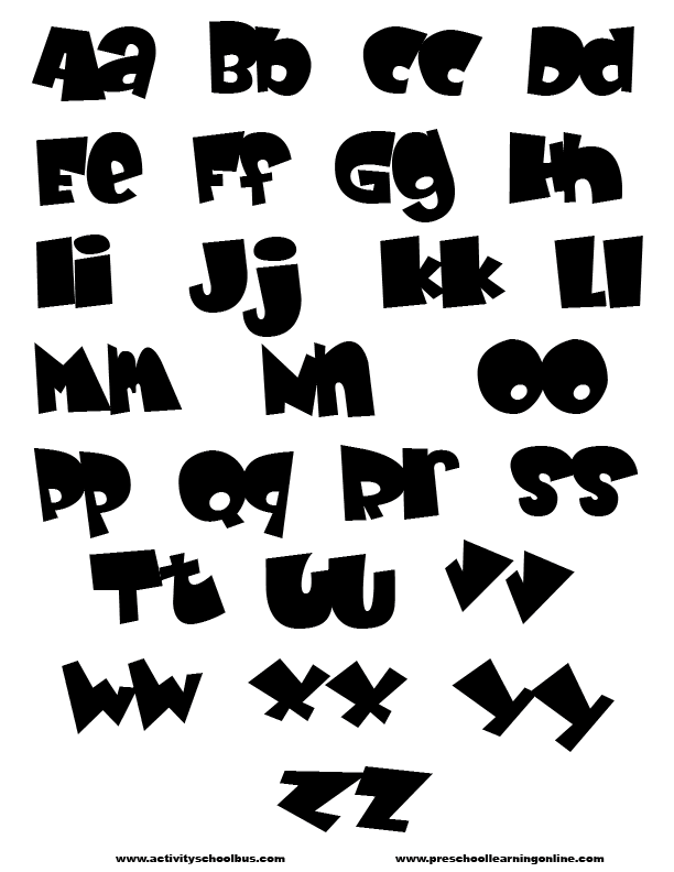 Sample Graffiti Alphabet