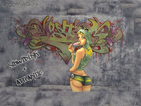 graffiti walls: Graffiti Wallpaper - Beautiful Desktop, Twitter