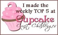 I made the Top 5 at Cupcake Craft Challenges