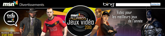 MSN Awards Jeux Vidéo 2010