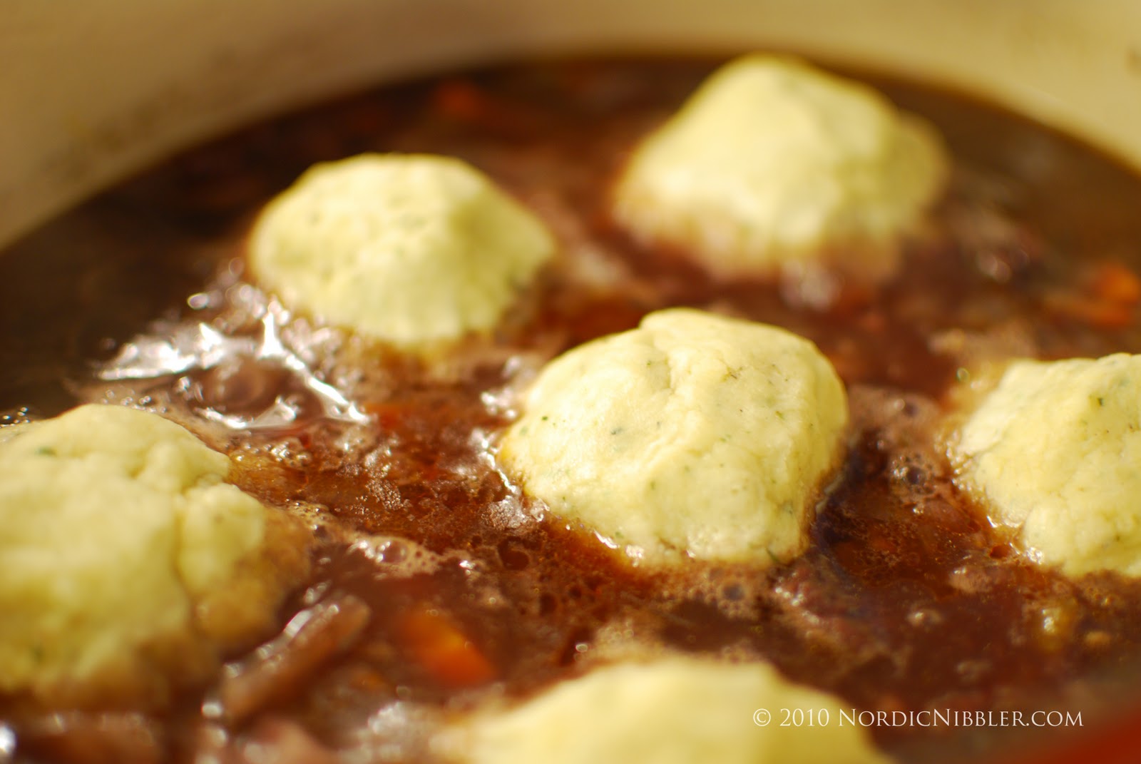 Nordic Nibbler Reindeer Stew (Reinsdyrgryte) with Thyme Dumplings Recipe