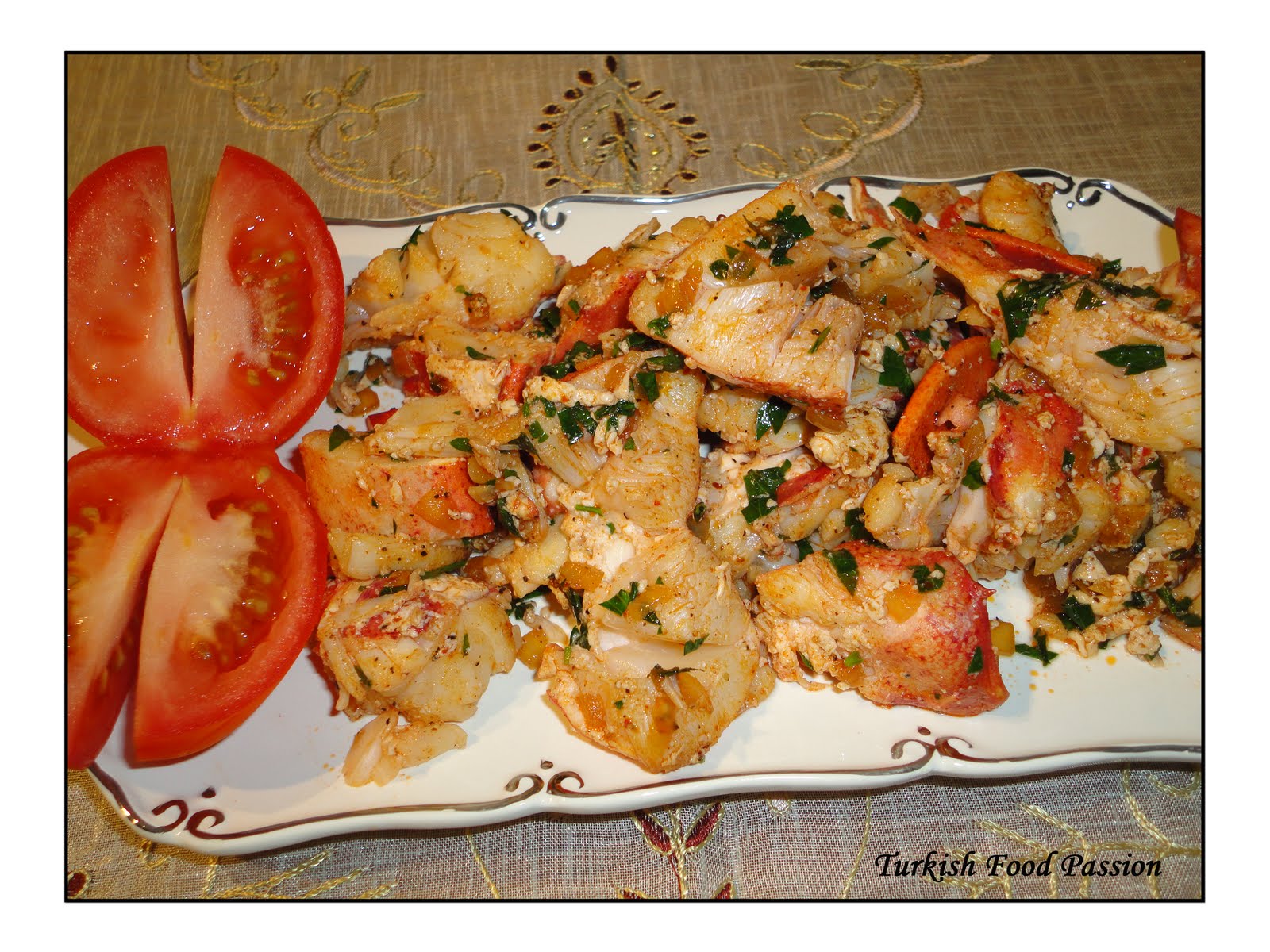 Turkish Food Passion Lobster Sauté (Sotelenmiş Istakoz)
