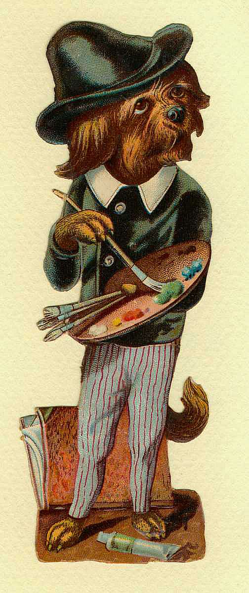 Cards scrapbooking and art todays freebies vintage animals dogs part 3