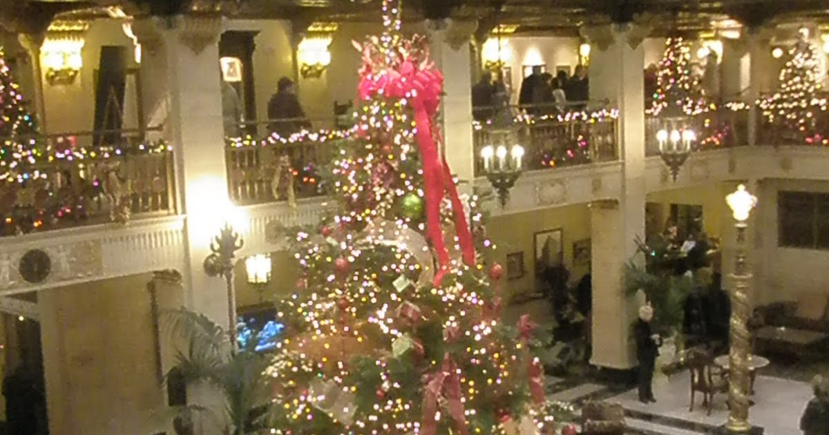 Nicole's Adventure! The Davenport Hotel Christmas Trees