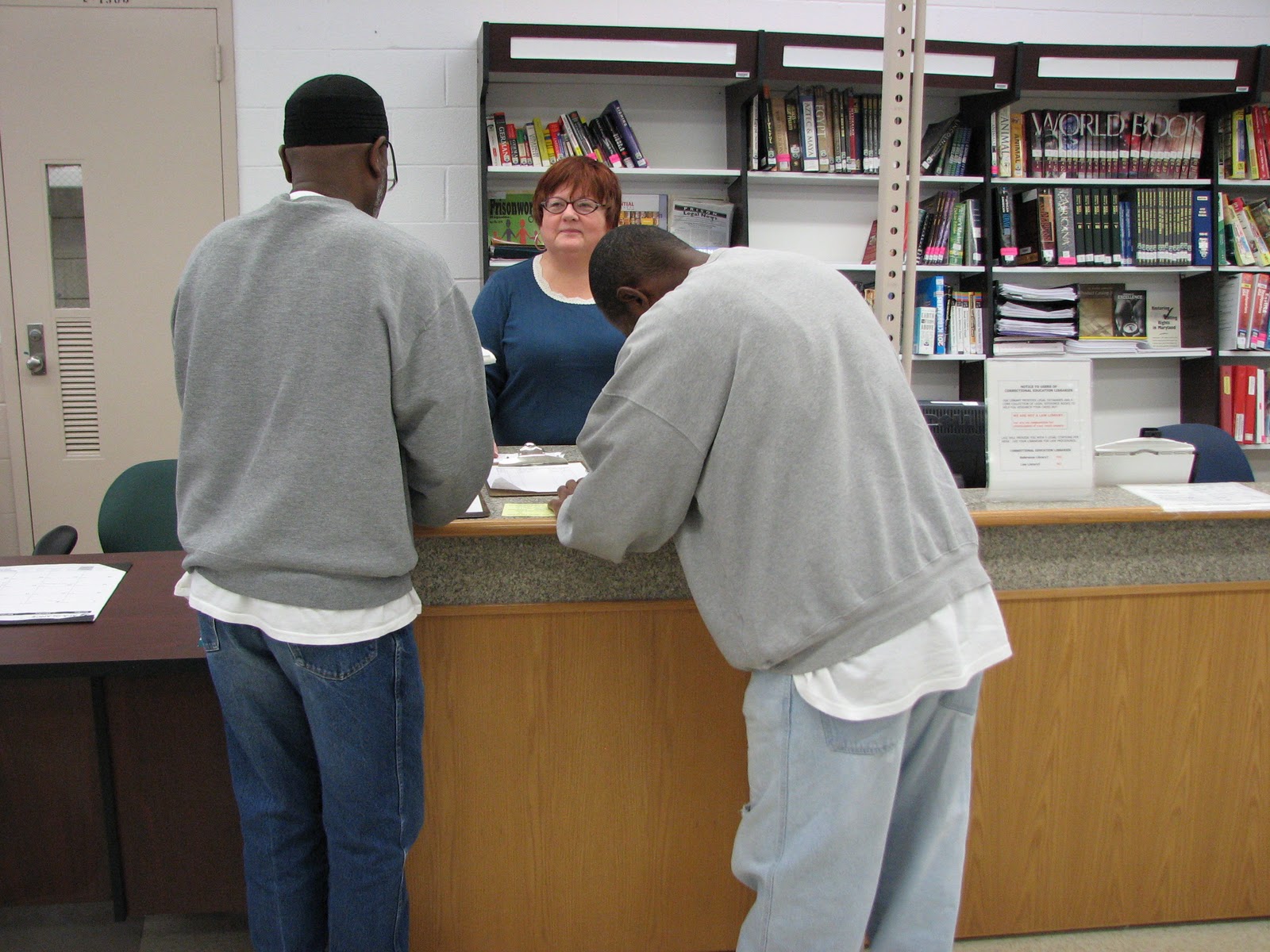 prison librarian Library Snapshot Day