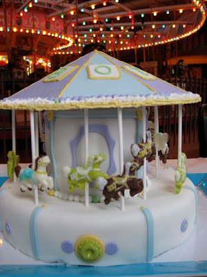 ... shower and the idea to make a carousel cake. My first cake ever in