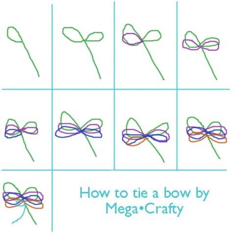 Mega•Crafty: Decorating a wreath part 1: how to tie a bow