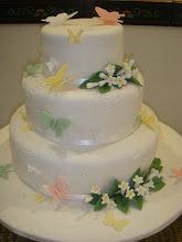 Butterflies wedding cake