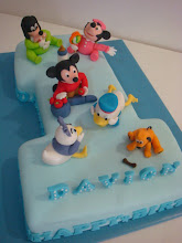No. 1 with Mickey, Minnie, Donald, Daisy, Pluto and Goofy