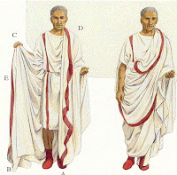 Resultado de imagen para vestimenta la toga  de romanos antiguos