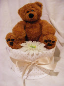 One Tier Neutral Nappy Cake £15