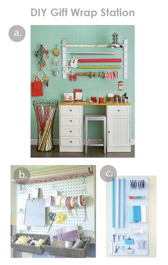 DIY Gift Wrap Station