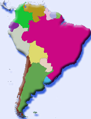 CULTURA MISCELANEAS IMAGENES DIBUJOS - Mapa De America Del Sur Sin Nombres