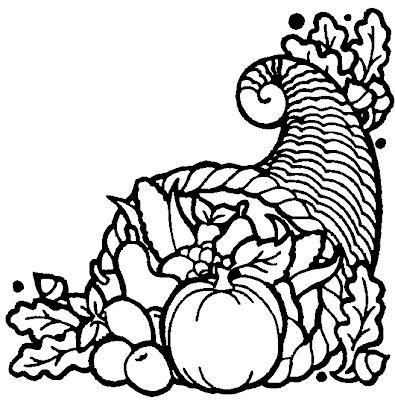 thanksgiving coloring page card