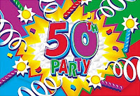 50th birthday party invitation card