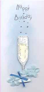Birthday Cards with Champagne
