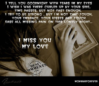 i miss you my love