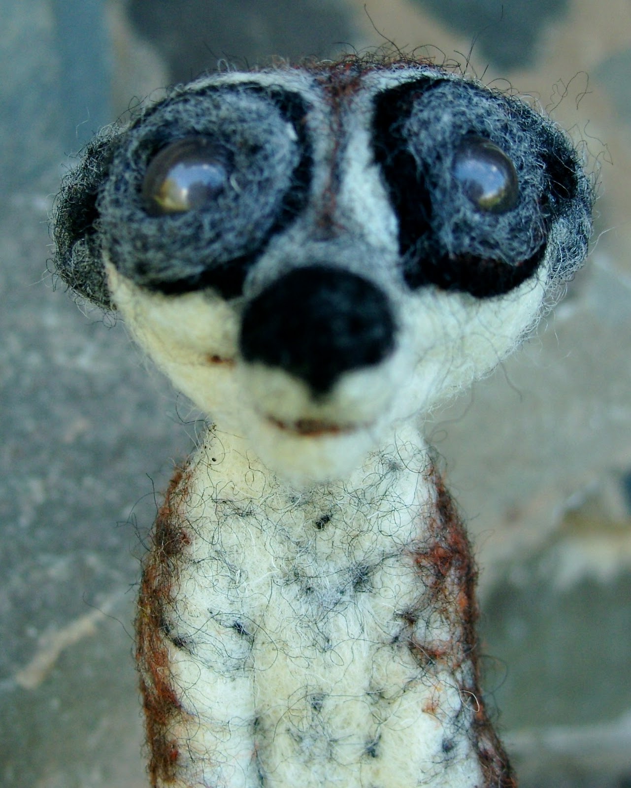 Decorative Kindling Needle Felted Meerkat