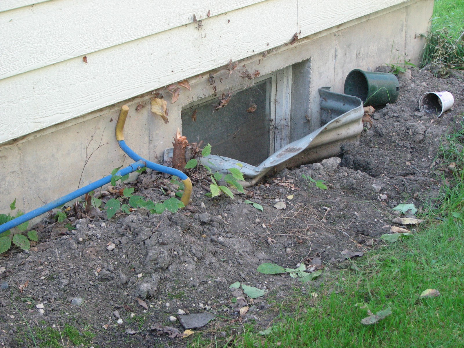 My Acreage: Basement Windows and Air Conditioning Unit