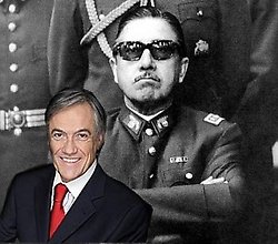 Piñera y al fondo su mentor