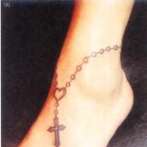 Cross On Foot Tattoo : Cross Rosary Tattoo On Foot - Moreover, donning an angel wings tattoo on foot means integrating creativity with courage.