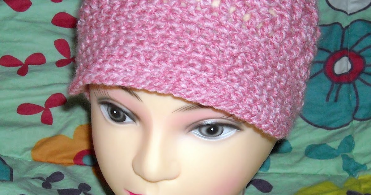 "Aprendiendo a..." Gorro tejido a crochet con pequeña