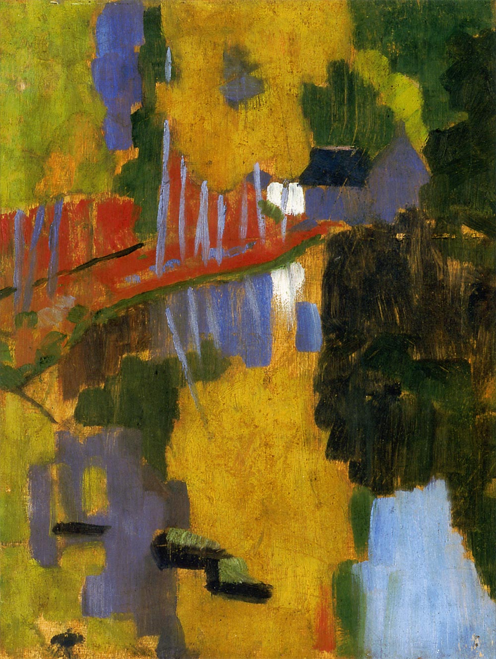 Le Talisman L Aven Au Bois D Amour The Talisman: The Aven River at the Bois d'Amour, 1888 - Paul Serusier