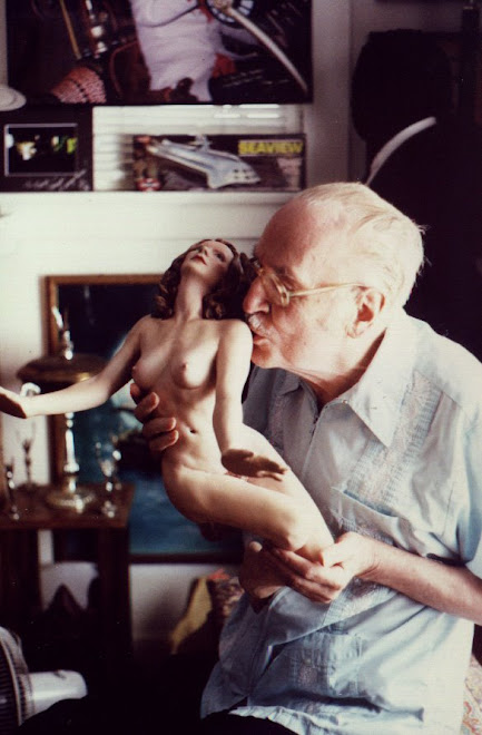 Forry Ackerman and friend (my figure painted by Holly)