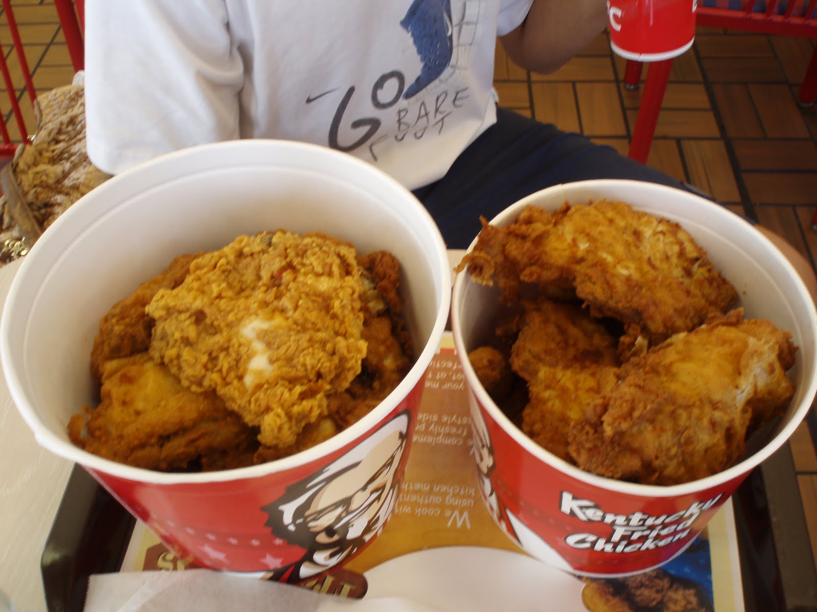 Be happy with all the lil' things that make you happy! :): our KFC meal