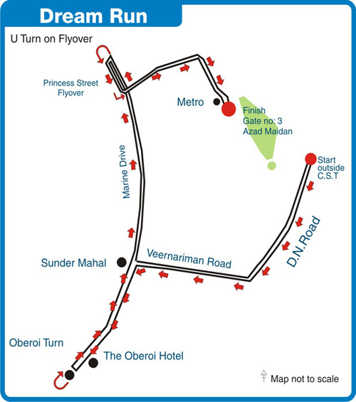 2Wall (go to Mumbai Marathon Route Map