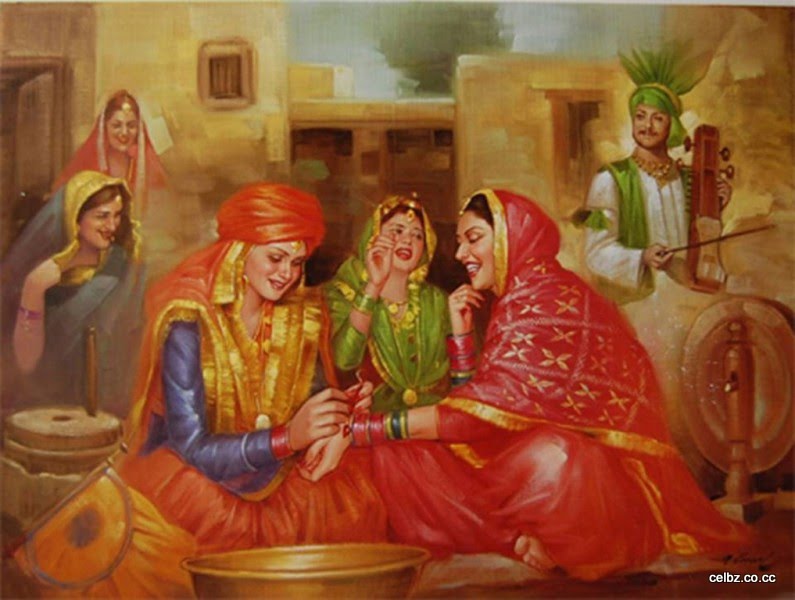 Amazing Traditional Punjabi Culture Paintings PModels