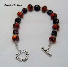 Russian Charoite and Red Magnesite Bracelet
