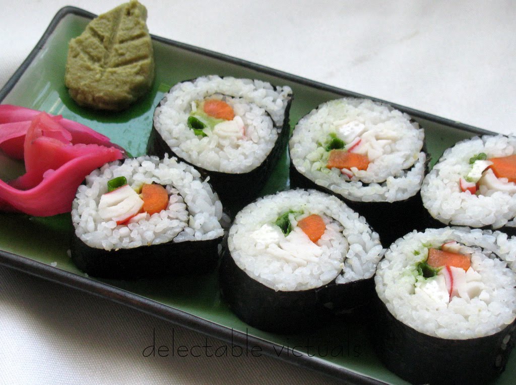 Delectable Victuals: California Sushi Rolls