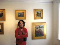 with my paintings