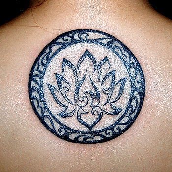 Free Tattoos Pictures: tribal lotus tattoo design