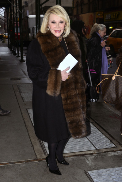 Celebrity Whereabouts: Joan Rivers and Melissa Rivers rocking Furs in NYC