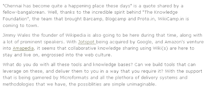 Growing Importance of WiKi's from Vijay Anand's Blog