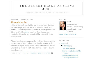Steve Jobs's Blog?