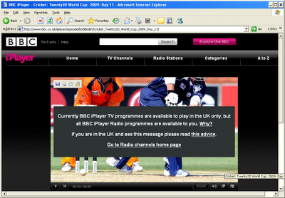 BBC Iplayer being Blocked outside UK